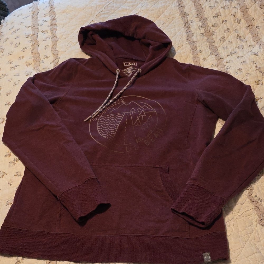 LL Bean Pullover Hoodie Sz S